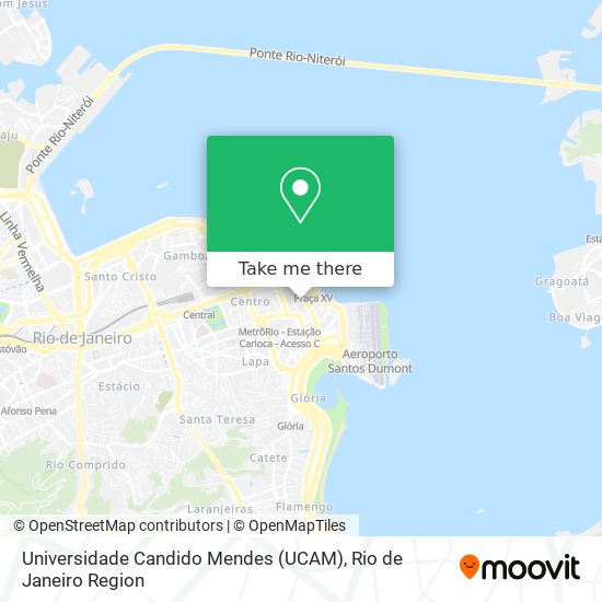 Mapa Universidade Candido Mendes (UCAM)