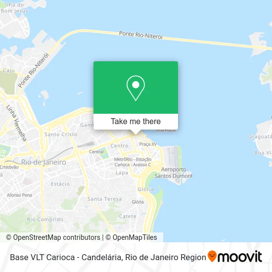 Base VLT Carioca - Candelária map