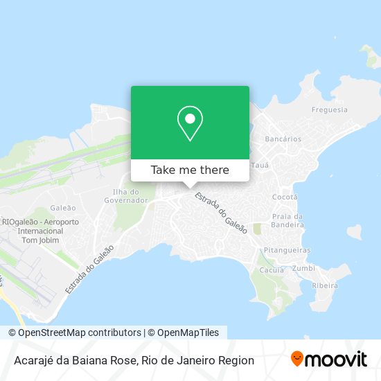 Acarajé da Baiana Rose map