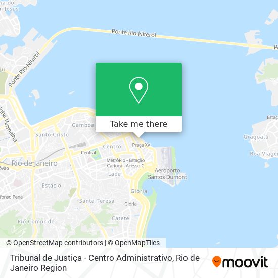 Mapa Tribunal de Justiça - Centro Administrativo