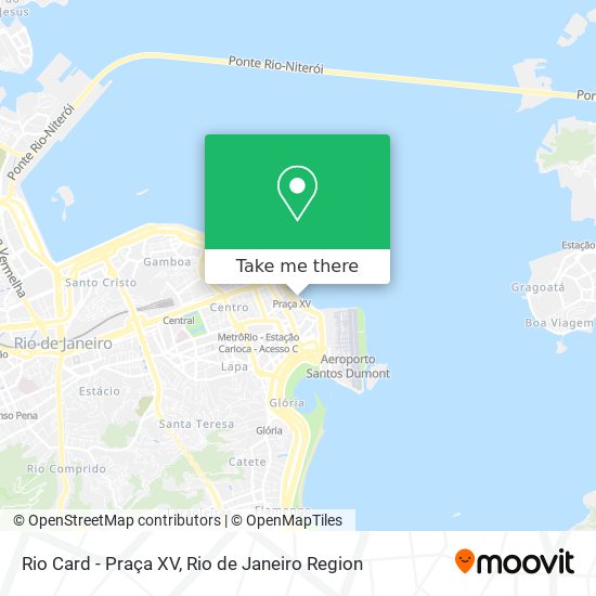 Rio Card - Praça XV map