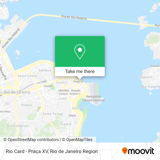 Rio Card - Praça XV map