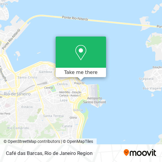 Mapa Café das Barcas