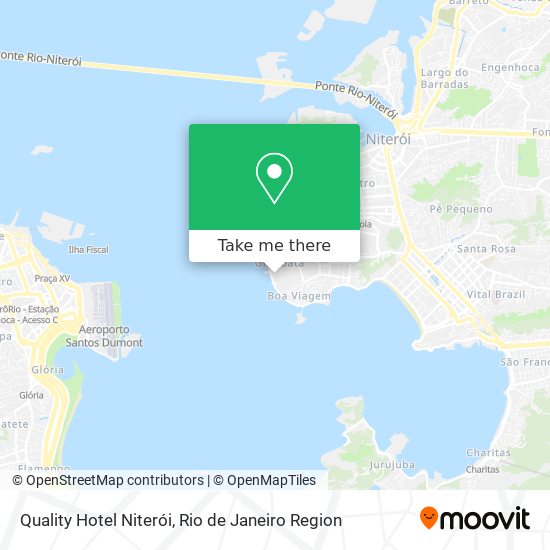 Mapa Quality Hotel Niterói