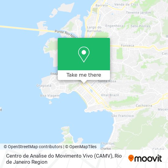 Mapa Centro de Analise do Movimento Vivo (CAMV)