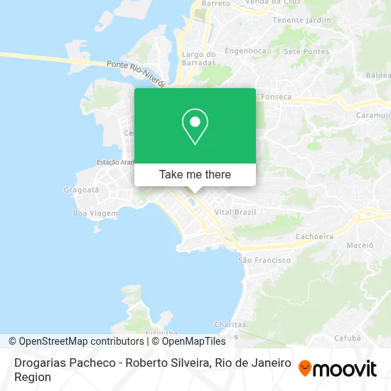 Drogarias Pacheco - Roberto Silveira map