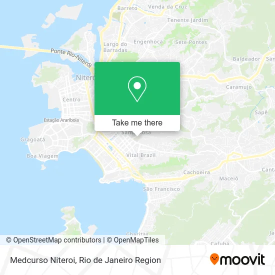 Medcurso Niteroi map