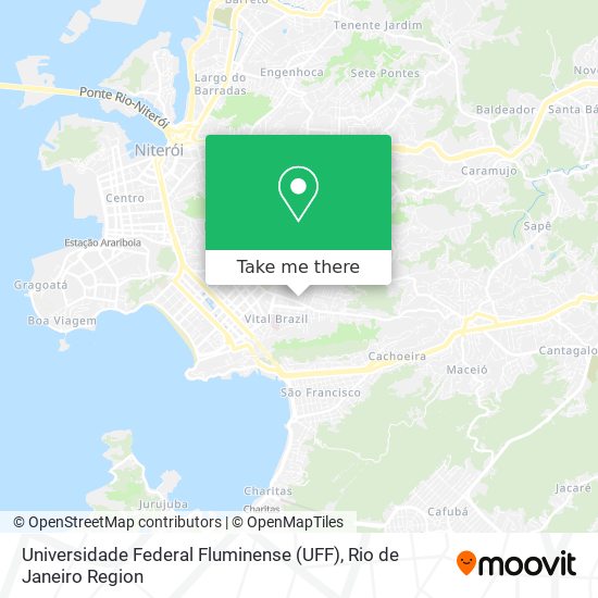 Mapa Universidade Federal Fluminense (UFF)