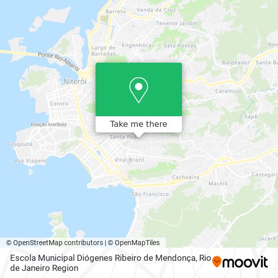 Mapa Escola Municipal Diógenes Ribeiro de Mendonça