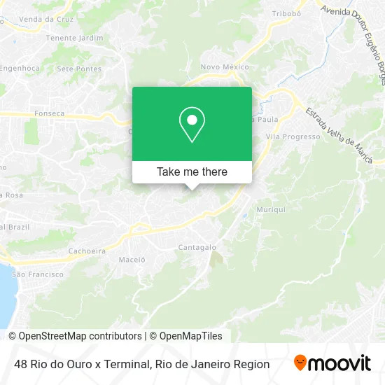 48 Rio do Ouro x Terminal map
