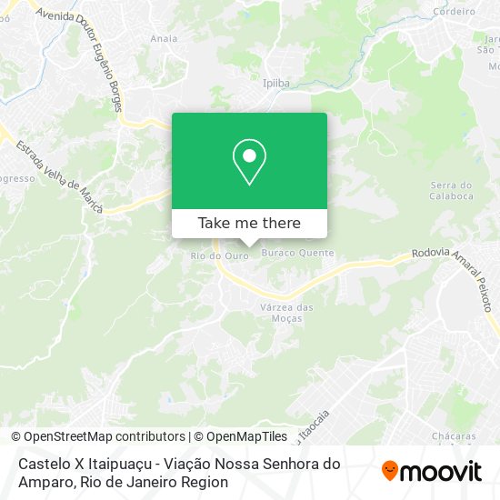 Mapa Castelo X Itaipuaçu - Viação Nossa Senhora do Amparo