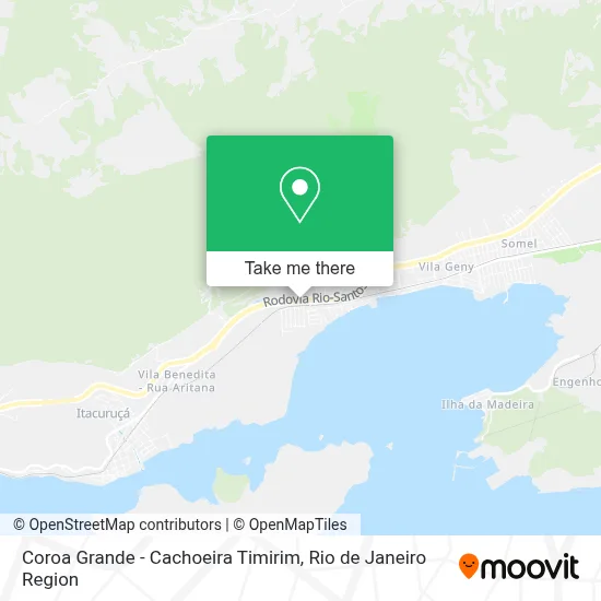 Coroa Grande - Cachoeira Timirim map