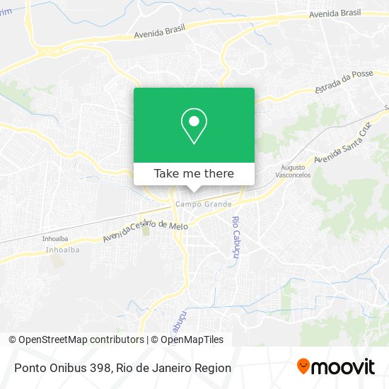 Mapa Ponto Onibus 398