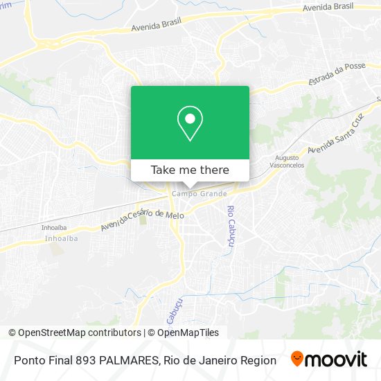 Ponto Final 893 PALMARES map