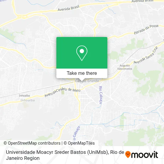 Universidade Moacyr Sreder Bastos (UniMsb) map
