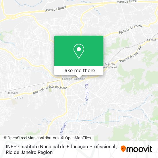 INEP - Instituto Nacional de Educação Profissional. map