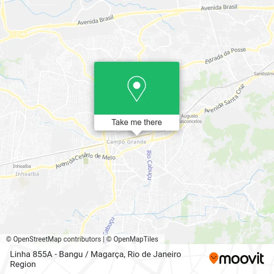 Linha 855A - Bangu / Magarça map