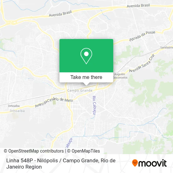 Linha 548P - Nilópolis / Campo Grande map