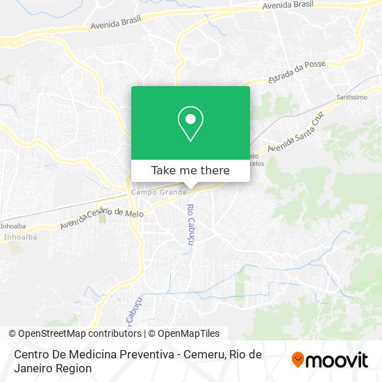 Mapa Centro De Medicina Preventiva - Cemeru