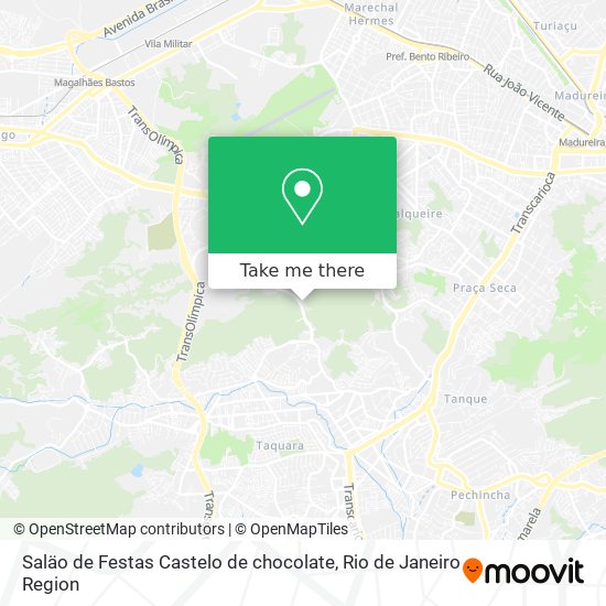 Saläo de Festas Castelo de chocolate map