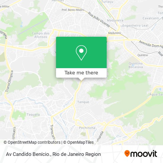 Av Candido Benício. map