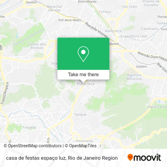 casa de festas espaço luz map