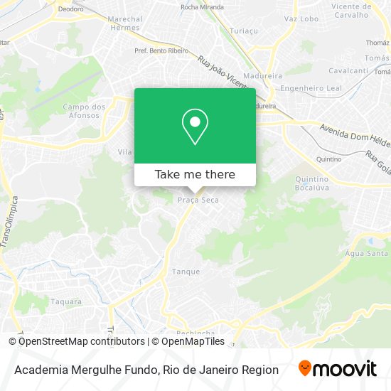 Mapa Academia Mergulhe Fundo