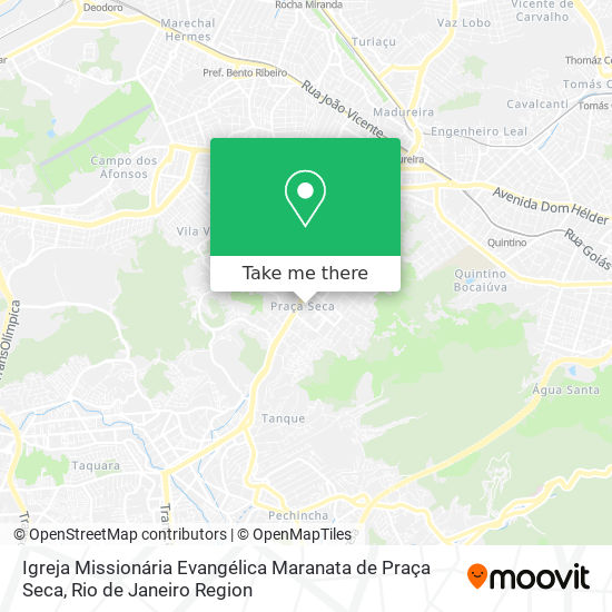 Mapa Igreja Missionária Evangélica Maranata de Praça Seca