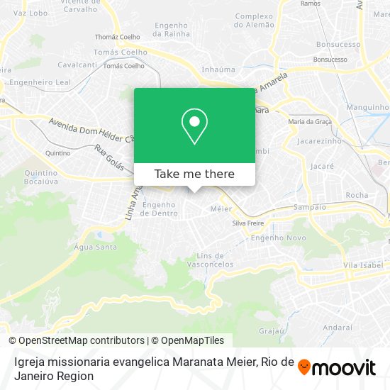 Igreja missionaria evangelica Maranata Meier map