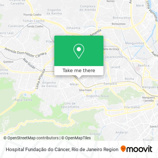 Hospital Fundação do Câncer map