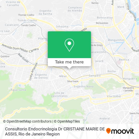 Consultorio Endocrinologia Dr CRISTIANE MARIE DE ASSIS map