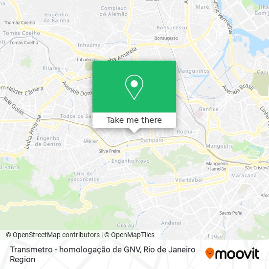 Mapa Transmetro - homologação de GNV