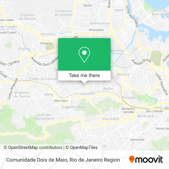 Comunidade Dois de Maio map