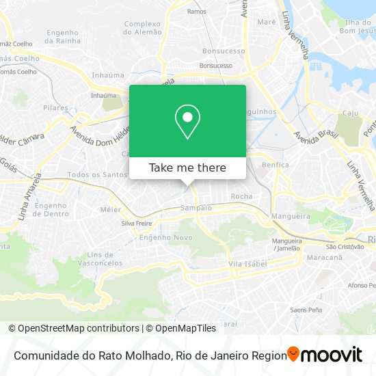 Comunidade do Rato Molhado map