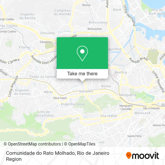 Comunidade do Rato Molhado map