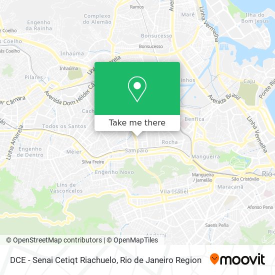 DCE - Senai Cetiqt Riachuelo map