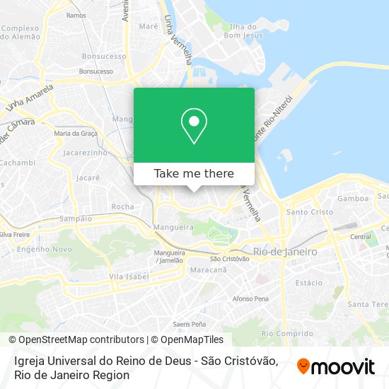 Igreja Universal do Reino de Deus - São Cristóvão map