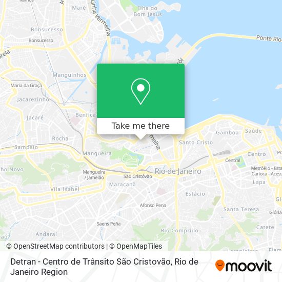 Detran - Centro de Trânsito São Cristovão map