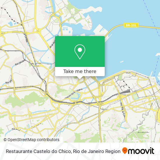 Mapa Restaurante Castelo do Chico