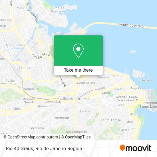 Rio 40 Graus map