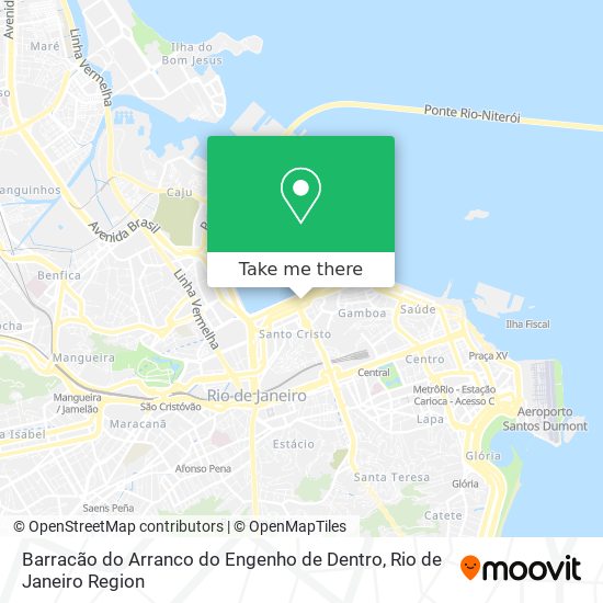 Mapa Barracão do Arranco do Engenho de Dentro