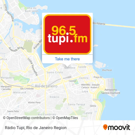 Rádio Tupi map