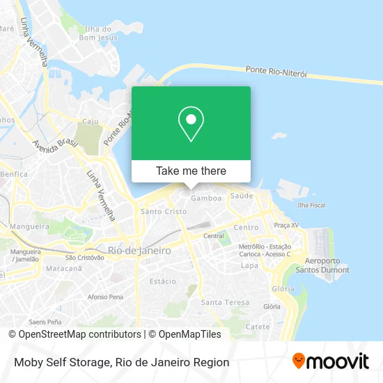 Moby Self Storage map