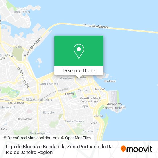 Liga de Blocos e Bandas da Zona Portuária do RJ map