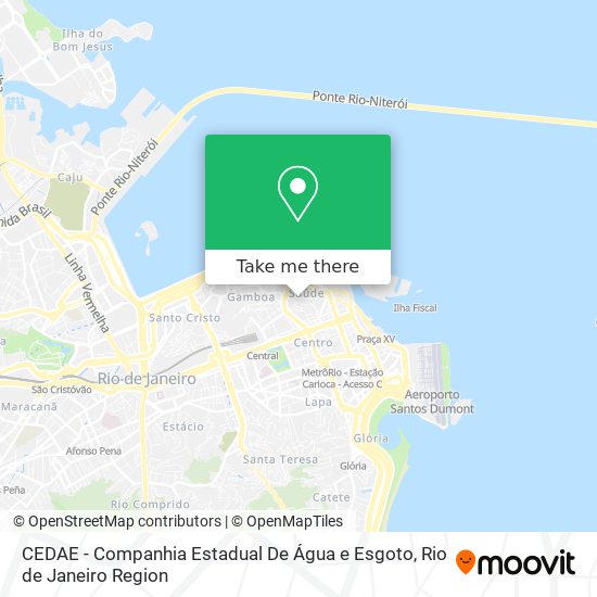 Mapa CEDAE - Companhia Estadual De Água e Esgoto