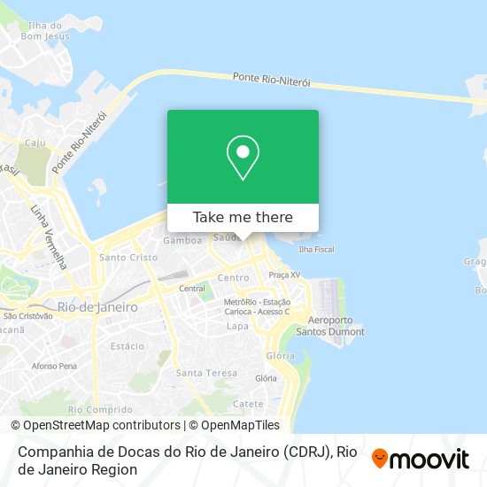 Mapa Companhia de Docas do Rio de Janeiro (CDRJ)