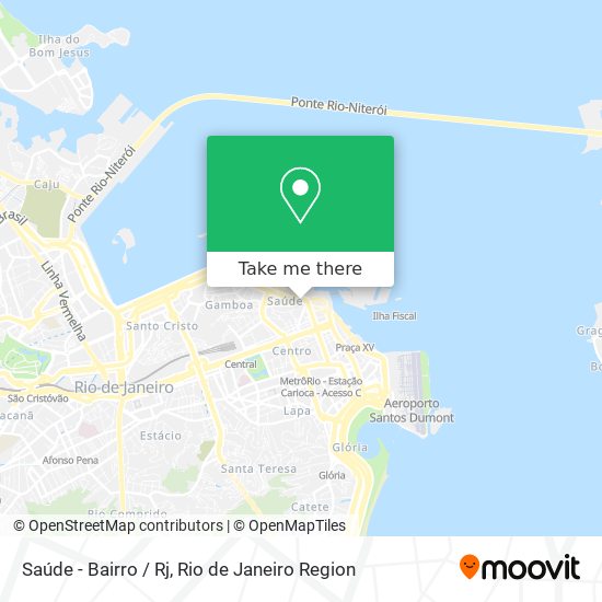 Saúde - Bairro / Rj map
