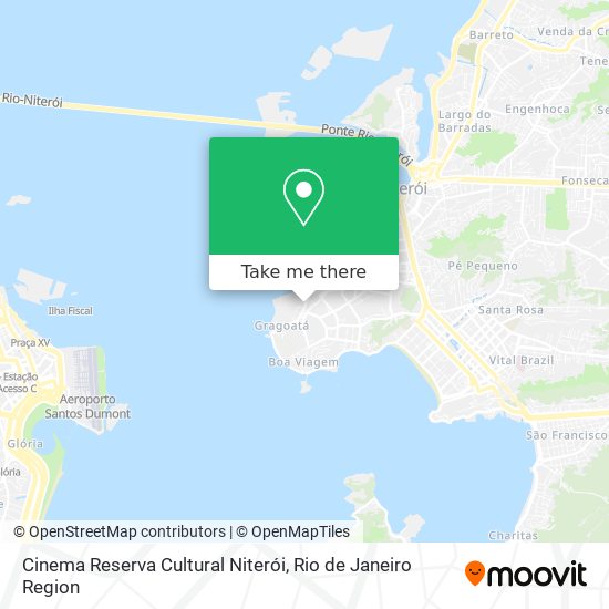 Mapa Cinema Reserva Cultural Niterói