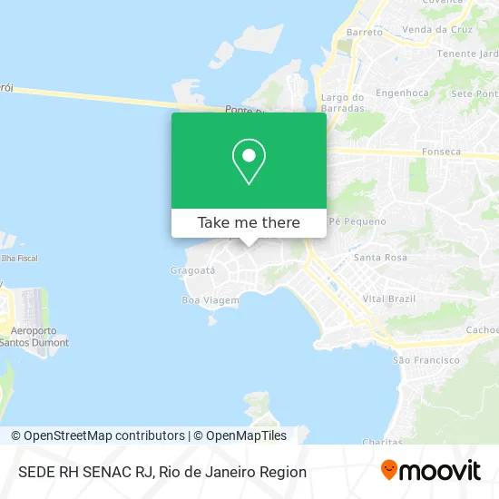 SEDE RH SENAC RJ map