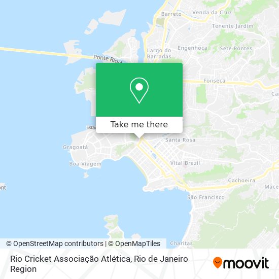 Mapa Rio Cricket Associação Atlética